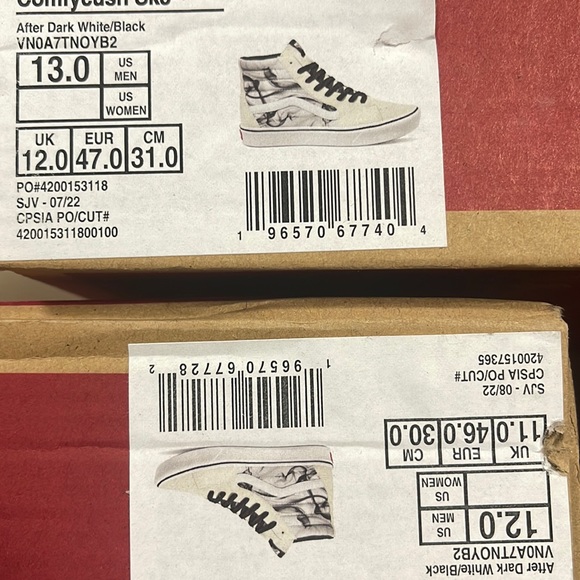 Vans Men’s Comfycush Sk8-Hi
After Dark White/Black
VN0AZTNOYB2
Sneakers - Picture 15 of 16